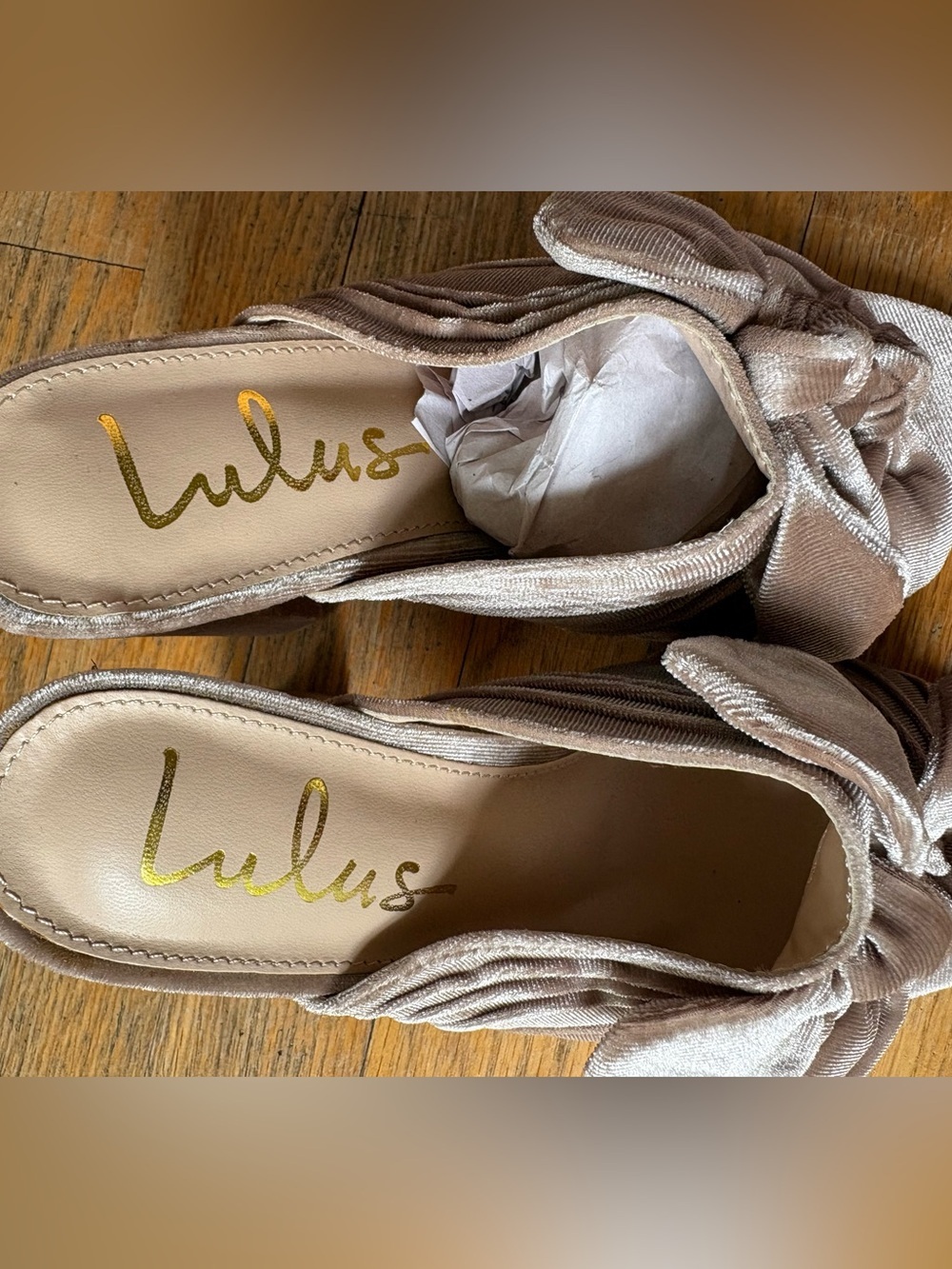 Lulus Velvet Knot high Heels - Picture 8 of 10